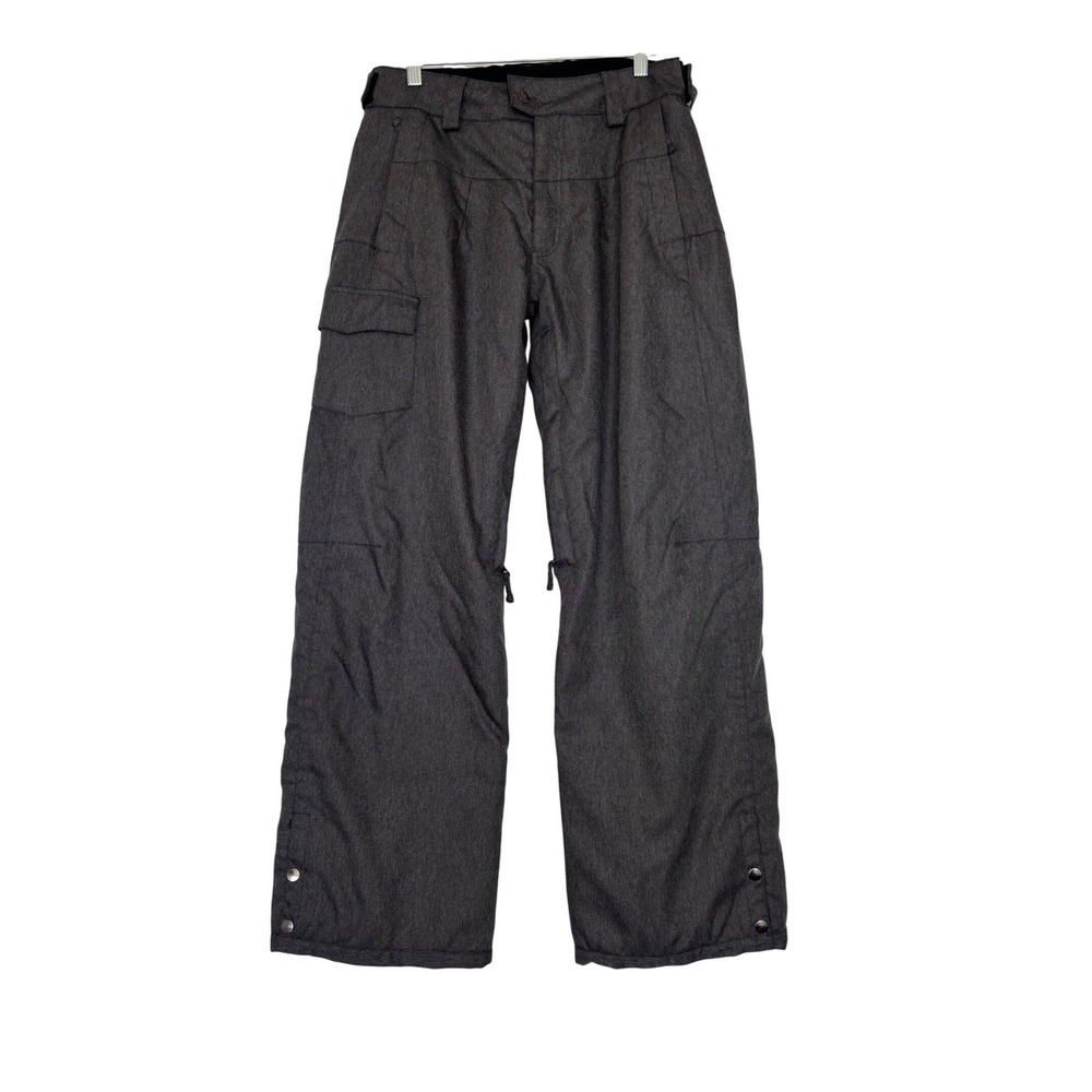 Iceburg Womens Gray Insulated Snow Pants Cargo Ski Snowboard Trousers Size L EUC